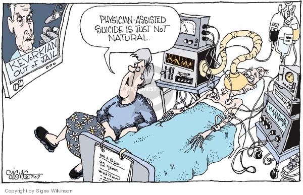 Image result for physician assisted suicide cartoon