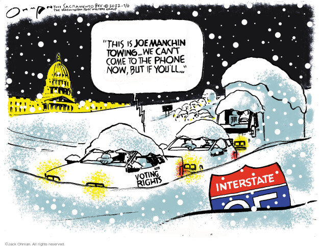 Jack Ohman  Jack Ohman's Editorial Cartoons 2022-01-06 voting rights