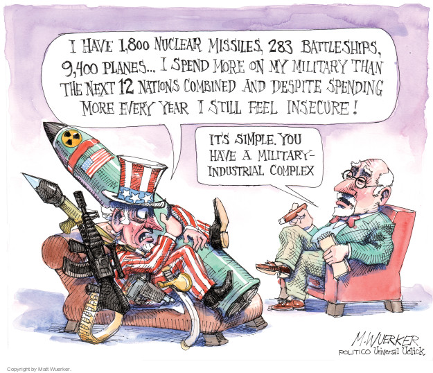 Matt Wuerker  Matt Wuerker's Editorial Cartoons 2015-07-29 military industrial complex