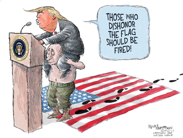 Nick Anderson  Nick Anderson's Editorial Cartoons 2017-09-25 flag