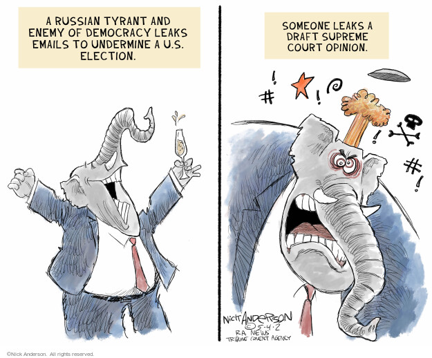 Nick Anderson  Nick Anderson's Editorial Cartoons 2022-05-04 republican