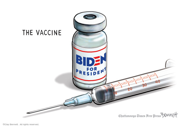 Clay Bennett  Clay Bennett's Editorial Cartoons 2020-06-20 COVID vaccine