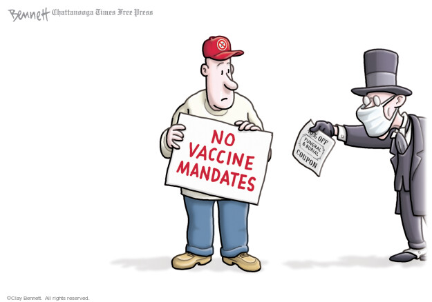 Clay Bennett  Clay Bennett's Editorial Cartoons 2021-10-13 vaccine