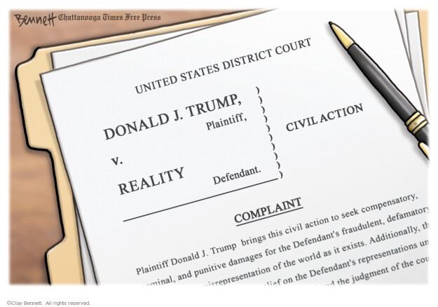 Clay Bennett  Clay Bennett's Editorial Cartoons 2021-11-03 Donald Trump