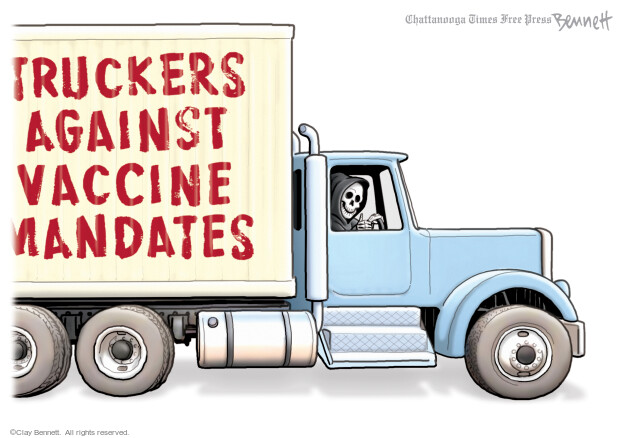 Clay Bennett  Clay Bennett's Editorial Cartoons 2022-02-12 epidemic