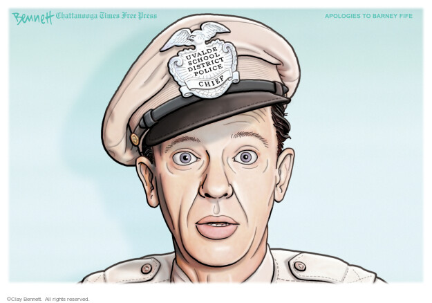 Clay Bennett  Clay Bennett's Editorial Cartoons 2022-06-05 police violence