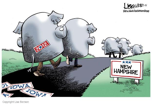 Lisa Benson  Lisa Benson's Editorial Cartoons 2012-01-05 republican politician