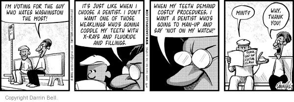 Comic Strip Darrin Bell  Candorville 2010-11-02 dentistry