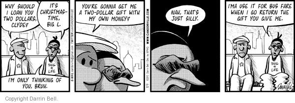 Comic Strip Darrin Bell  Candorville 2010-12-22 give