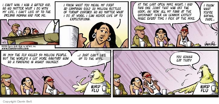 Comic Strip Darrin Bell  Candorville 2006-01-22 flu