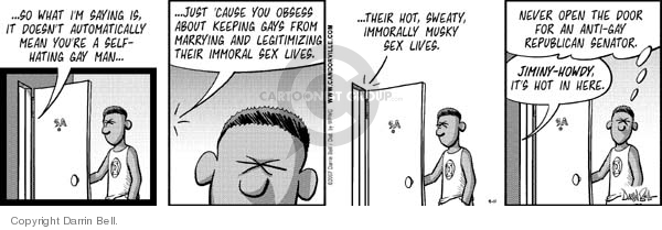 Comic Strip Darrin Bell  Candorville 2007-09-11 homosexuality