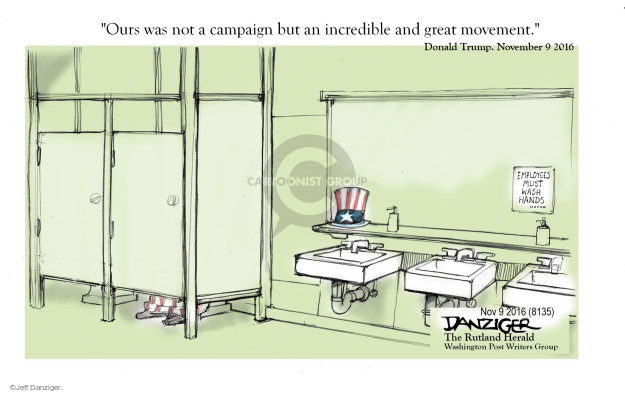 Jeff Danziger  Jeff Danziger's Editorial Cartoons 2016-11-09 Donald Trump Republicans