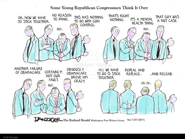 Jeff Danziger  Jeff Danziger's Editorial Cartoons 2017-11-08 health care reform