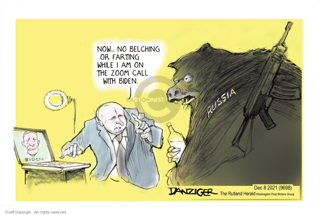 Jeff Danziger  Jeff Danziger's Editorial Cartoons 2021-12-09 Vladimir Putin