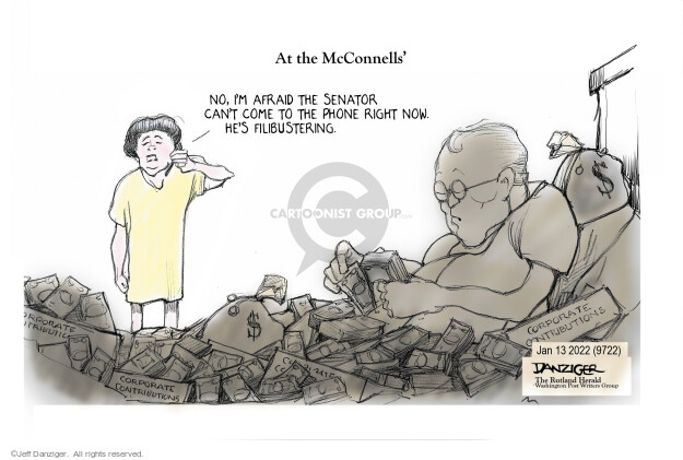 Jeff Danziger  Jeff Danziger's Editorial Cartoons 2022-01-13 senator
