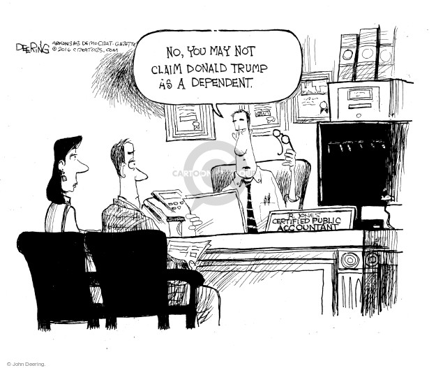 John Deering  John Deering's Editorial Cartoons 2016-10-07 presidential candidate