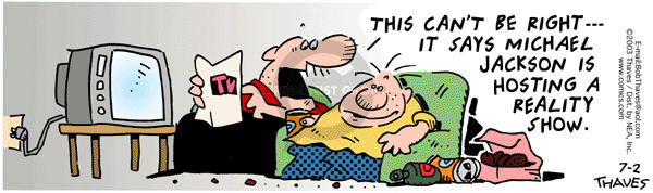 Cartoonist Bob Thaves Tom Thaves  Frank and Ernest 2003-07-02 