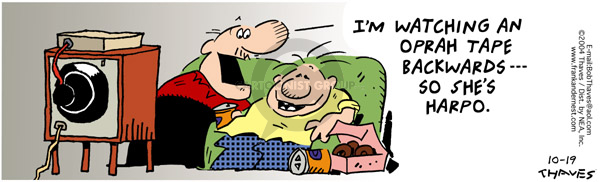 Cartoonist Bob Thaves Tom Thaves  Frank and Ernest 2004-10-19 