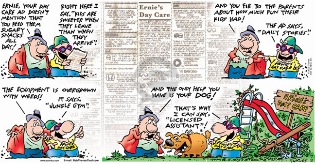 Comic Strip Bob Thaves Tom Thaves  Frank and Ernest 2005-10-02 jungle