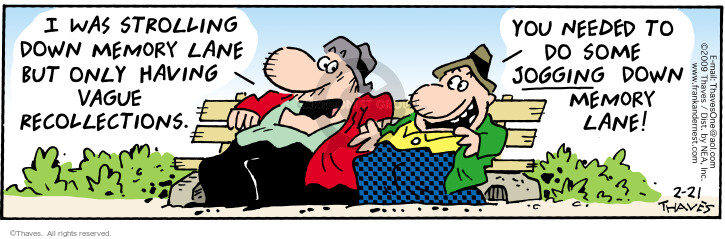 Comic Strip Bob Thaves Tom Thaves  Frank and Ernest 2009-02-21 aerobic
