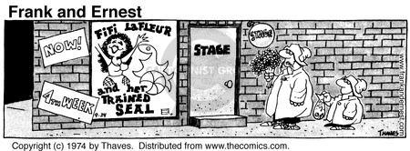 Cartoonist Bob Thaves Tom Thaves  Frank and Ernest 1974-09-24 