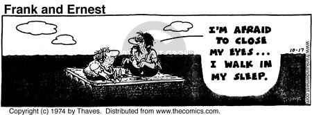 Cartoonist Bob Thaves Tom Thaves  Frank and Ernest 1974-10-17 