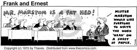 Cartoonist Bob Thaves Tom Thaves  Frank and Ernest 1975-02-13 