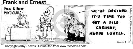 Cartoonist Bob Thaves Tom Thaves  Frank and Ernest 1975-08-12 