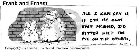 Cartoonist Bob Thaves Tom Thaves  Frank and Ernest 1976-03-04 