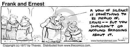 Cartoonist Bob Thaves Tom Thaves  Frank and Ernest 1977-10-27 