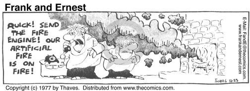 Cartoonist Bob Thaves Tom Thaves  Frank and Ernest 1977-12-23 