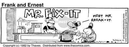 Cartoonist Bob Thaves Tom Thaves  Frank and Ernest 1982-06-12 