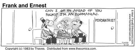 Cartoonist Bob Thaves Tom Thaves  Frank and Ernest 1983-10-25 