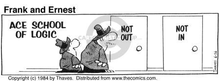 Cartoonist Bob Thaves Tom Thaves  Frank and Ernest 1984-06-26 