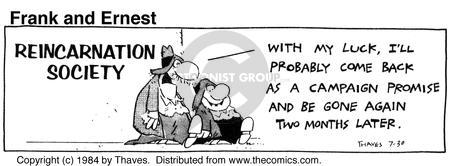 Cartoonist Bob Thaves Tom Thaves  Frank and Ernest 1984-07-30 