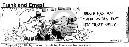 Cartoonist Bob Thaves Tom Thaves  Frank and Ernest 1984-08-08 