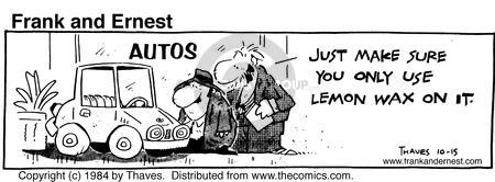 Cartoonist Bob Thaves Tom Thaves  Frank and Ernest 1984-10-15 