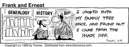 Cartoonist Bob Thaves Tom Thaves  Frank and Ernest 1985-03-15 