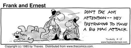 Cartoonist Bob Thaves Tom Thaves  Frank and Ernest 1985-04-13 