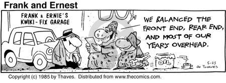 Cartoonist Bob Thaves Tom Thaves  Frank and Ernest 1985-05-23 