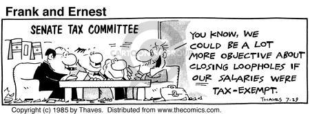 Comic Strip Bob Thaves Tom Thaves  Frank and Ernest 1985-07-29 committee
