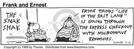 Cartoonist Bob Thaves Tom Thaves  Frank and Ernest 1989-07-12 