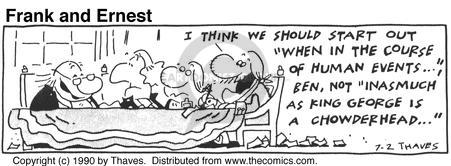 Cartoonist Bob Thaves Tom Thaves  Frank and Ernest 1990-07-02 