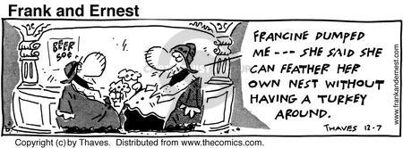 Cartoonist Bob Thaves Tom Thaves  Frank and Ernest 1990-12-07 