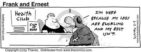 Cartoonist Bob Thaves Tom Thaves  Frank and Ernest 1991-02-07 