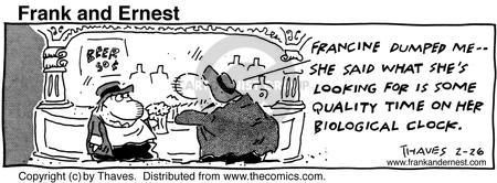 Cartoonist Bob Thaves Tom Thaves  Frank and Ernest 1991-02-26 