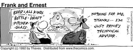 Cartoonist Bob Thaves Tom Thaves  Frank and Ernest 1992-02-13 