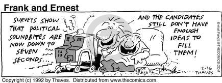 Cartoonist Bob Thaves Tom Thaves  Frank and Ernest 1992-02-26 