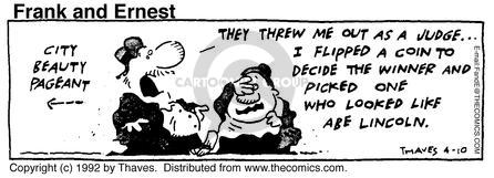 Cartoonist Bob Thaves Tom Thaves  Frank and Ernest 1992-04-10 