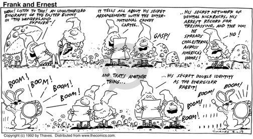 Cartoonist Bob Thaves Tom Thaves  Frank and Ernest 1992-04-19 